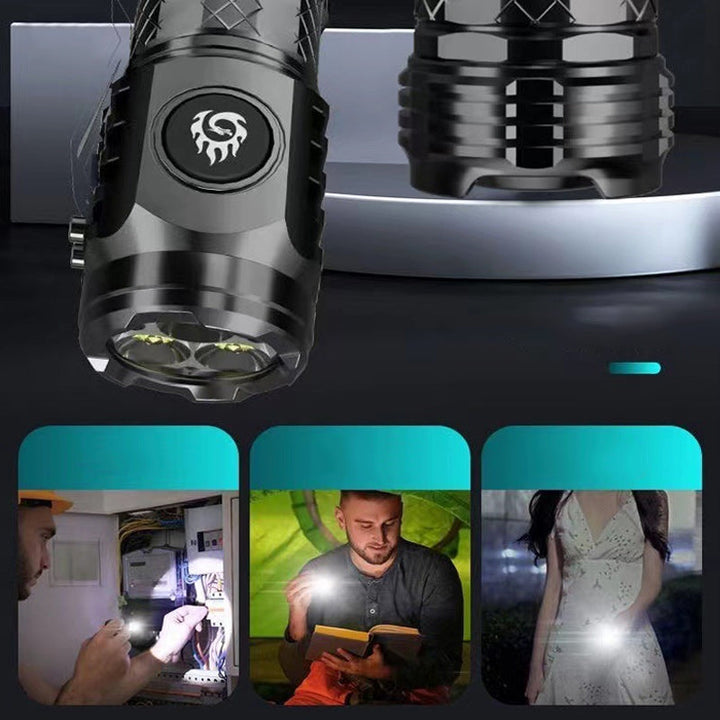 Compact LED Torch - LumenTorch-Black-State of Style