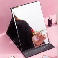 Compact Make-up Mirror with Stand-Black-State of Style
