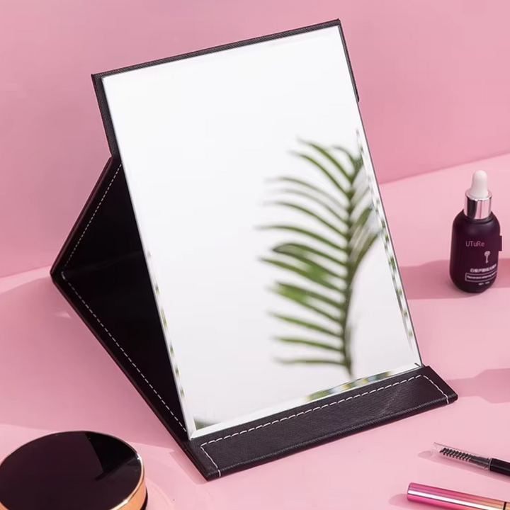 Compact Make-up Mirror with Stand-Black-State of Style