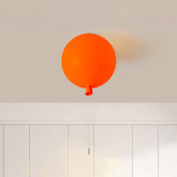 Compact Modern LED Balloon Ceiling Lamp - AuraLite-20CM-Orange-State of Style