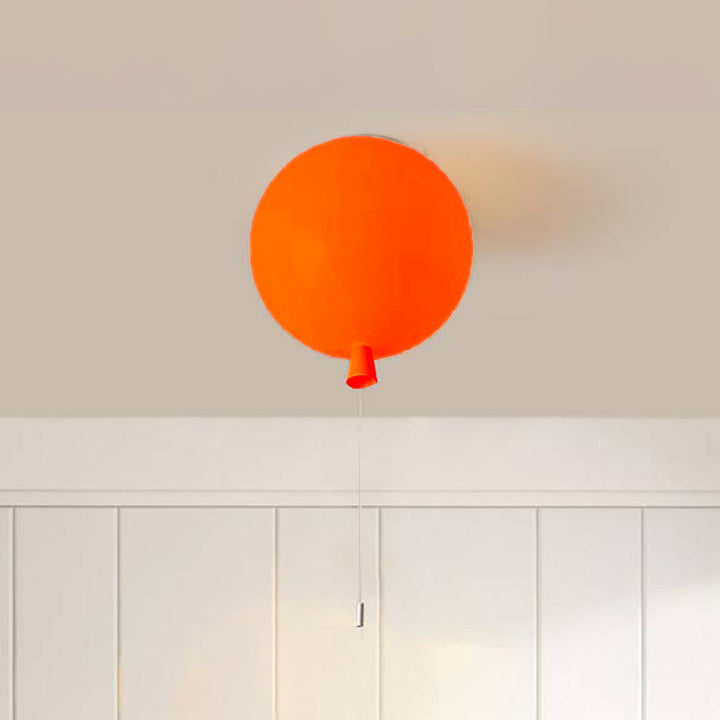 Compact Modern LED Balloon Ceiling Lamp - AuraLite-20CM-Orange-State of Style
