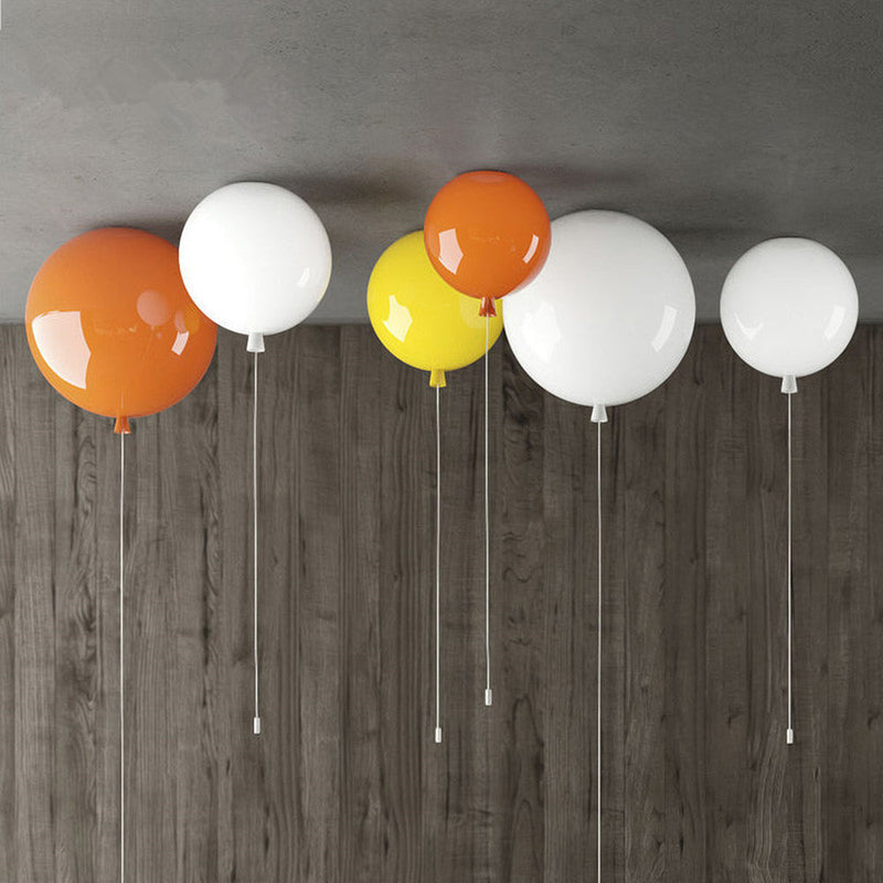 Compact Modern LED Balloon Ceiling Lamp - AuraLite-20CM-White-State of Style