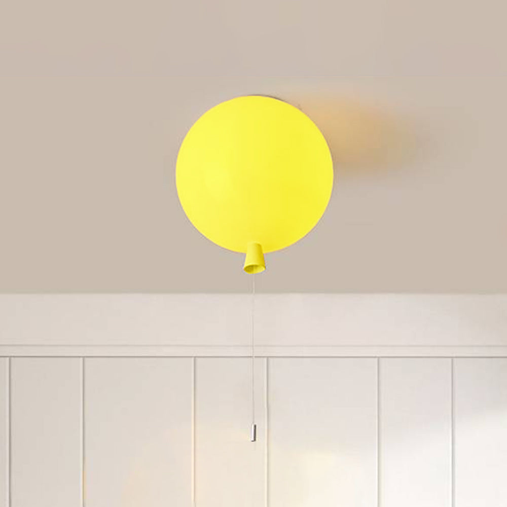 Compact Modern LED Balloon Ceiling Lamp - AuraLite-20CM-Yellow-State of Style