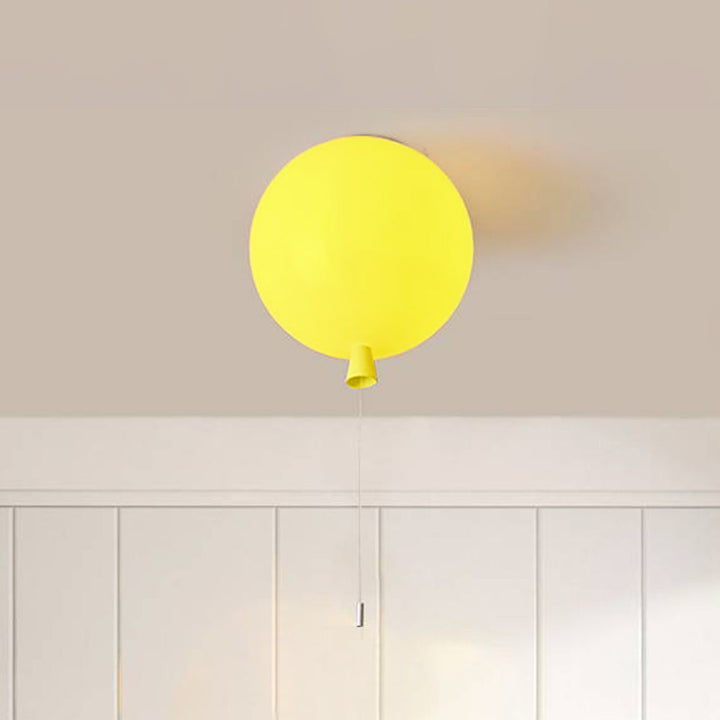 Compact Modern LED Balloon Ceiling Lamp - AuraLite-20CM-Yellow-State of Style