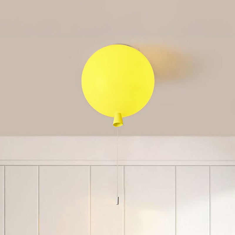 Compact Modern LED Balloon Ceiling Lamp - AuraLite-20CM-Yellow-State of Style