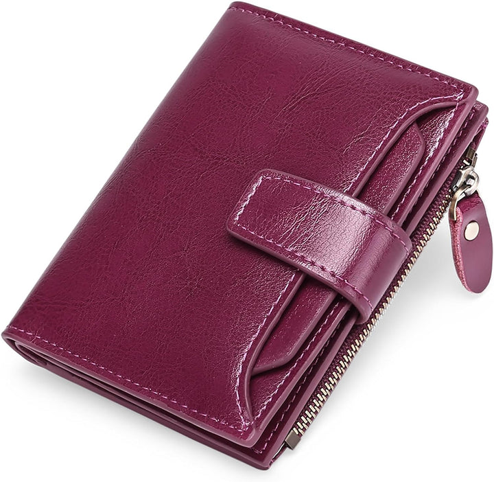 Compact Multi-Functional Leather Wallet – RFID Blocking-Brown-State of Style