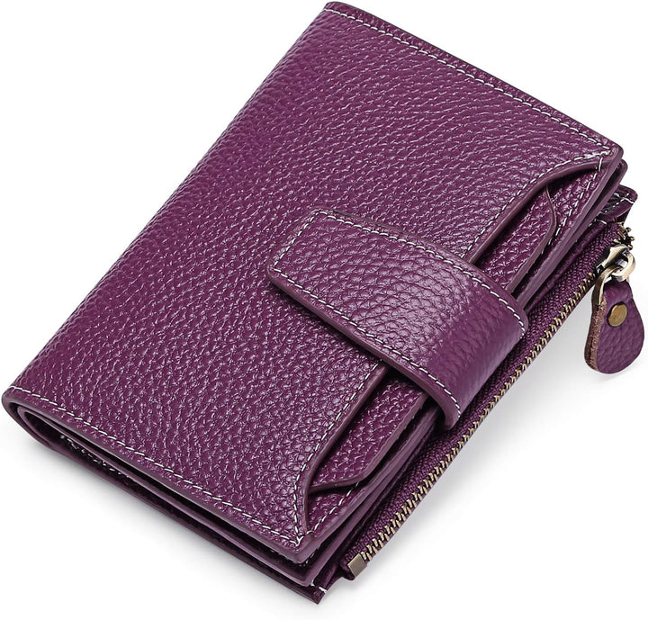 Compact Multi-Functional Leather Wallet – RFID Blocking-Brown-State of Style