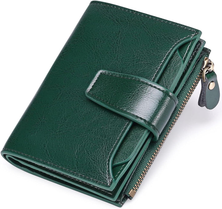 Compact Multi-Functional Leather Wallet – RFID Blocking-Brown-State of Style
