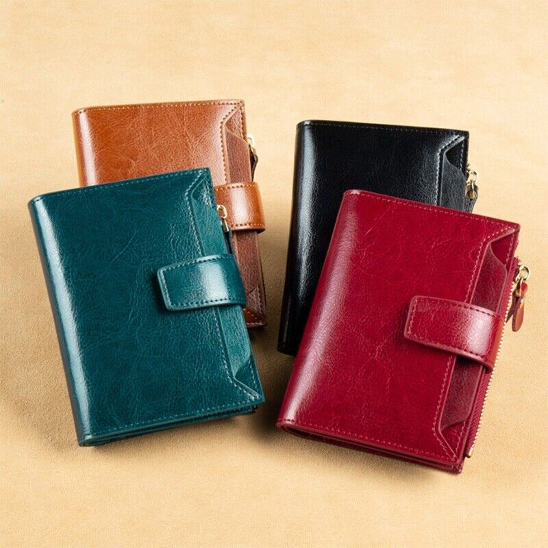 Compact Multi-Functional Leather Wallet – RFID Blocking-Brown-State of Style