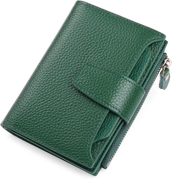 Compact Multi-Functional Leather Wallet – RFID Blocking-Fruit Green-State of Style