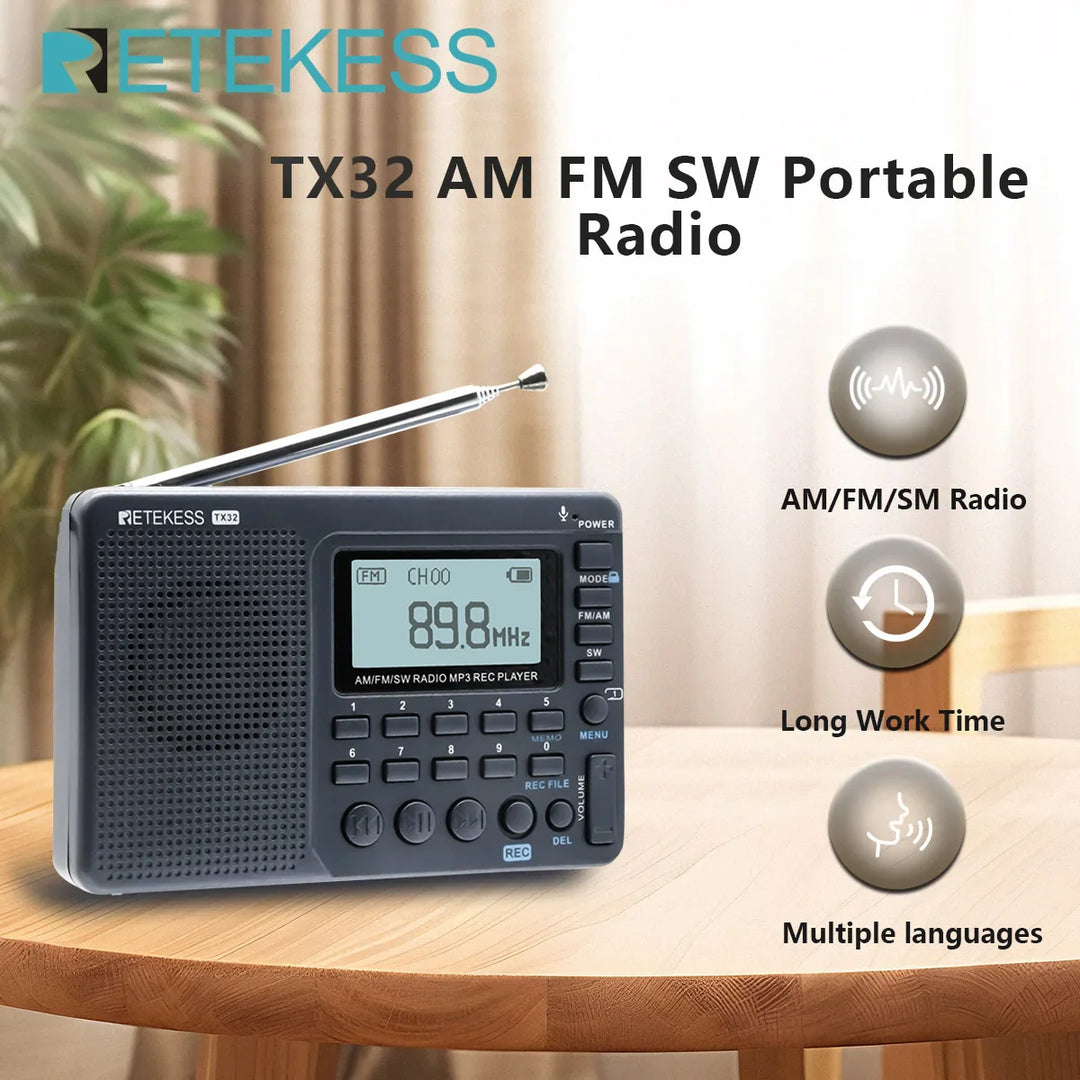 Compact Portable Radio - EchoWave-State of Style