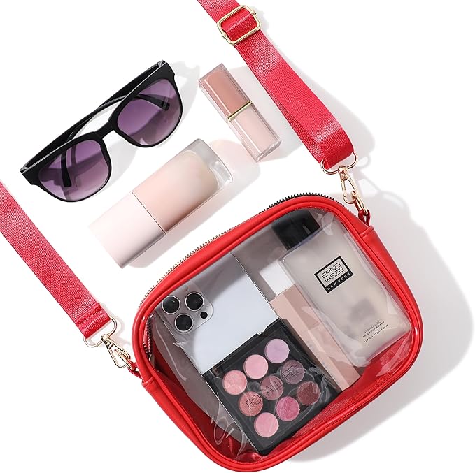 Compact Transparent Crossbody Bag - VisiBag-Black-State of Style