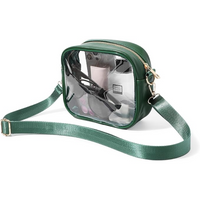 Compact Transparent Crossbody Bag - VisiBag-Dark green-State of Style