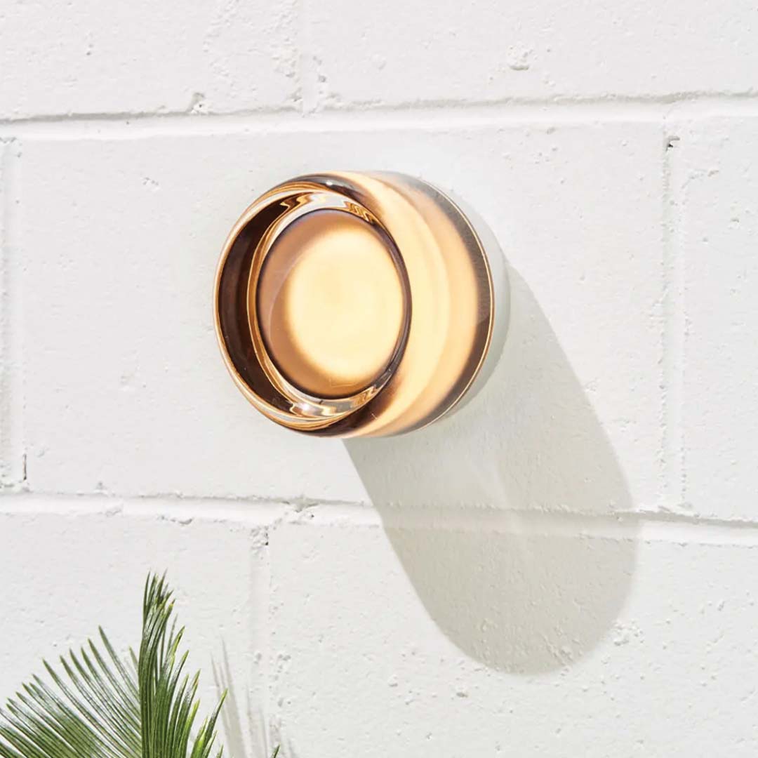Compact Wall Lamp - DimpleGlow-Amber-State of Style