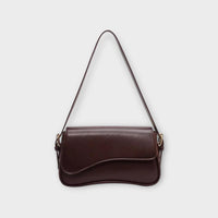 Compact Women's Shoulder Bag - Sophia-Chestnut Red-State of Style