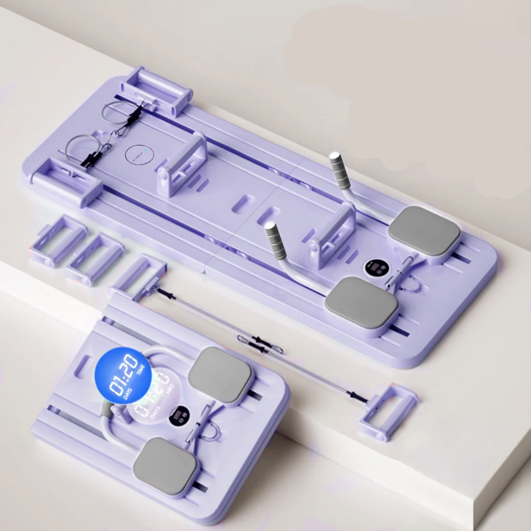 Complete Pilates Reformer Set – CoreFlex Pro-Purple-State of Style