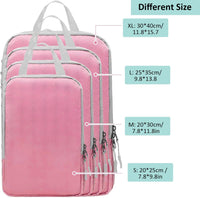 Expandable Compression Packing Cubes Set – 4pcs Travel Organisers