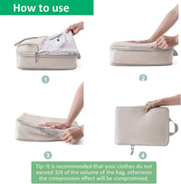 Expandable Compression Packing Cubes Set – 4pcs Travel Organisers