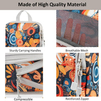 Expandable Compression Packing Cubes Set – 4pcs Travel Organisers