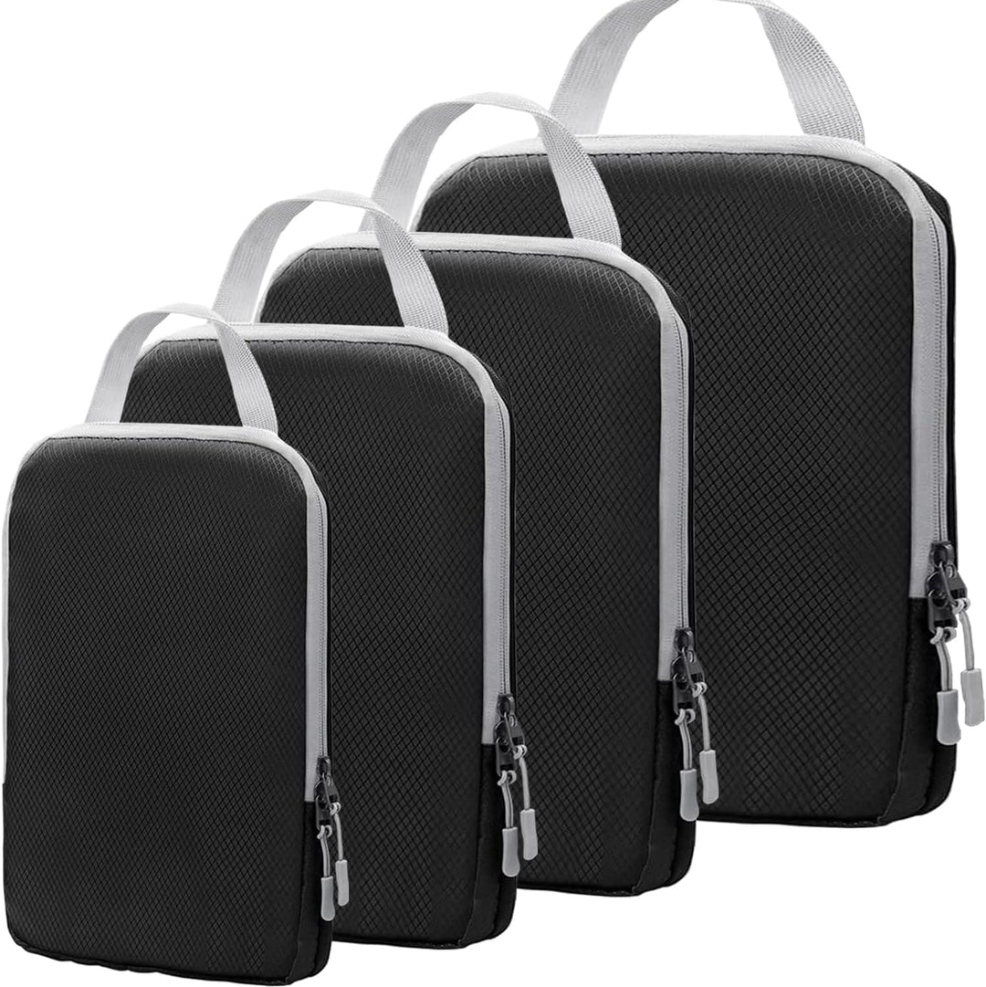Expandable Compression Packing Cubes Set – 4pcs Travel Organisers
