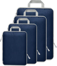 Expandable Compression Packing Cubes Set – 4pcs Travel Organisers