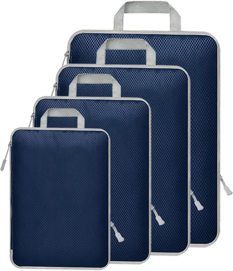 Expandable Compression Packing Cubes Set – 4pcs Travel Organisers
