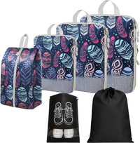 Expandable Compression Packing Cubes Set – 4pcs Travel Organisers