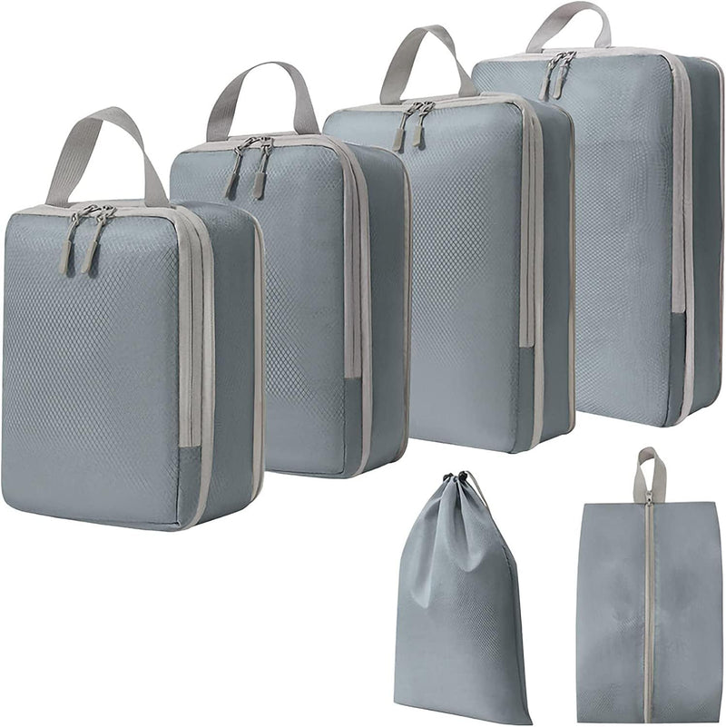 Expandable Compression Packing Cubes Set – 4pcs Travel Organisers