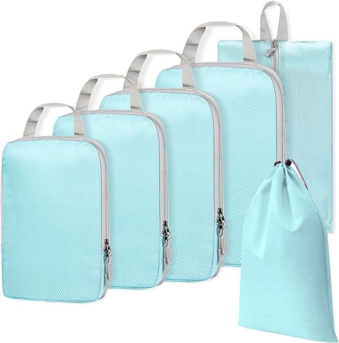 Expandable Compression Packing Cubes Set – 4pcs Travel Organisers