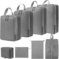 Expandable Compression Packing Cubes Set – 4pcs Travel Organisers