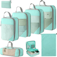 Expandable Compression Packing Cubes Set – 4pcs Travel Organisers