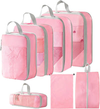 Expandable Compression Packing Cubes Set – 4pcs Travel Organisers