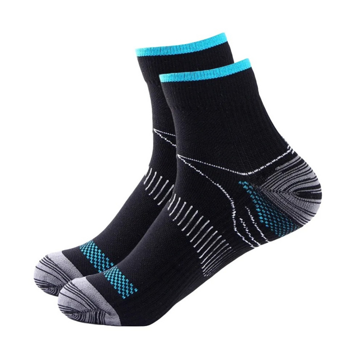 Compression Socks for Daily Comfort | Pain Relief & Support-Black Blue-3.0 - 6.5-State of Style