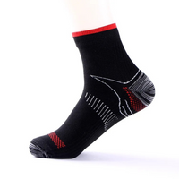 Compression Socks for Daily Comfort | Pain Relief & Support-Black Red-3.0 - 6.5-State of Style