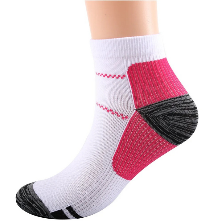 Compression Socks for Daily Comfort | Pain Relief & Support-White Pink-3.0 - 6.5-State of Style