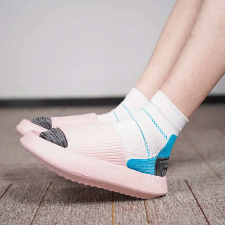 Compression socks - TheraSupport-2 Pairs black + 2 pairs white-2.5 - 9.0-State of Style