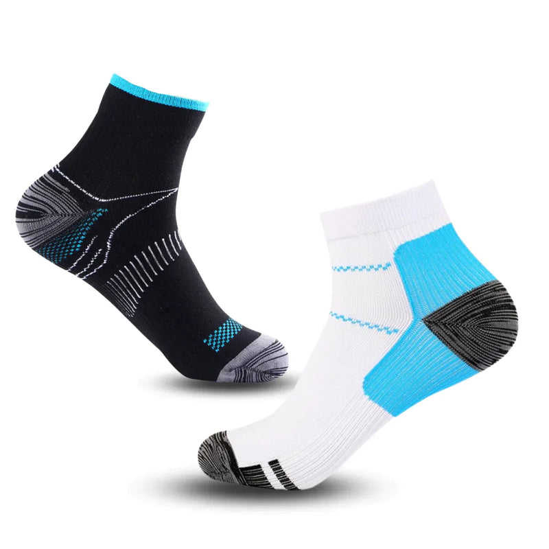 Compression Socks - TheraSupport-2 Pairs Black + 2 Pairs White-34-39-State of Style