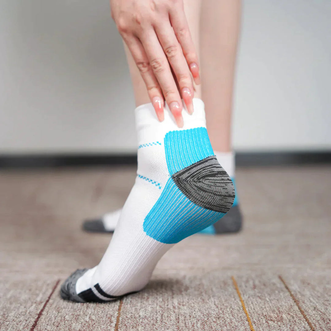 Compression Socks - TheraSupport-2 Pairs Black + 2 Pairs White-34-39-State of Style