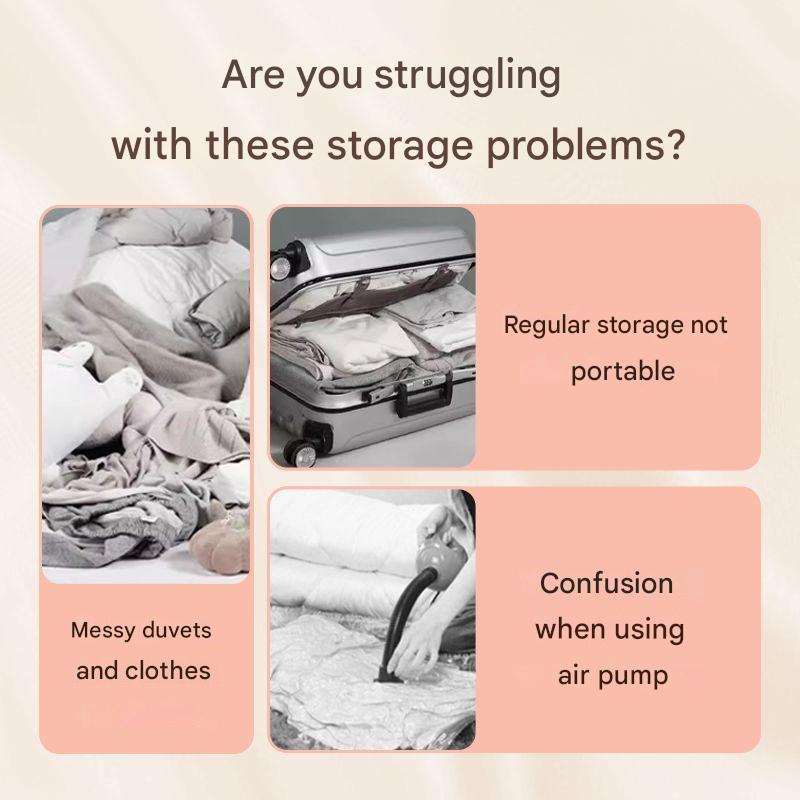 Compression Storage Bags - VacuumEase-Beige-L(52 × 42 × 30 cm)-State of Style