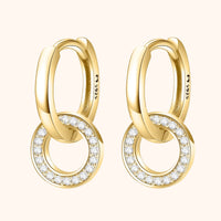 Connected Hoop Earrings - Nerida-Gold-State of Style
