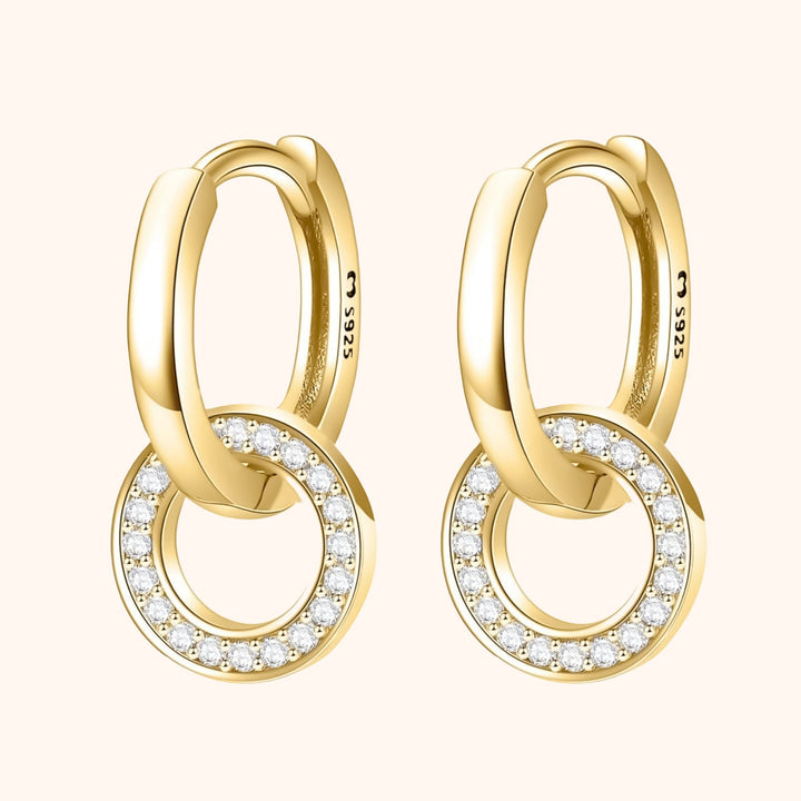 Connected Hoop Earrings - Nerida-Gold-State of Style