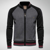 ConnorsVest | Striped Knit Cardigan for Men-Black-XS-State of Style