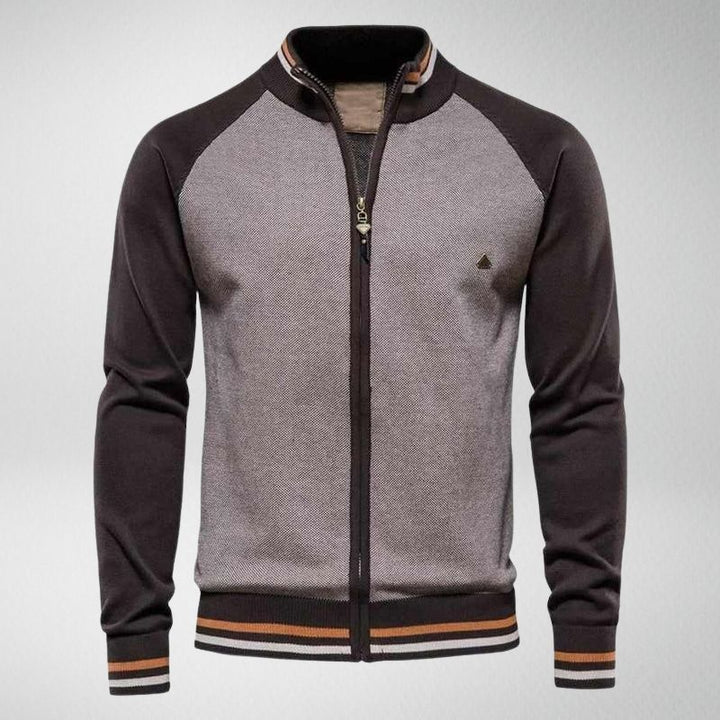 ConnorsVest | Striped Knit Cardigan for Men-Brown-XS-State of Style