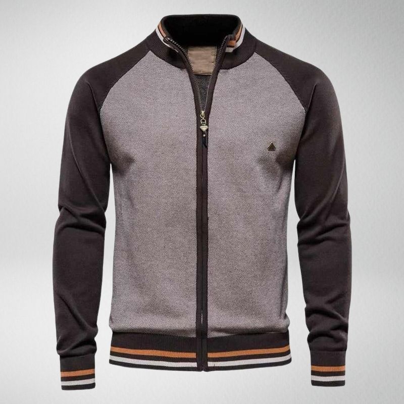 ConnorsVest | Striped Knit Cardigan for Men-Brown-XS-State of Style