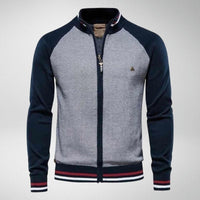 ConnorsVest | Striped Knit Cardigan for Men-Dark Blue-XS-State of Style