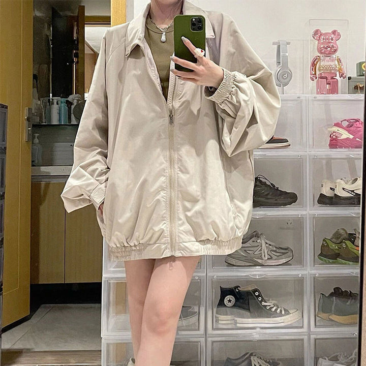 Constance Baggy Jacket For Women | Stylish & Comfortable-Apricot-S-State of Style