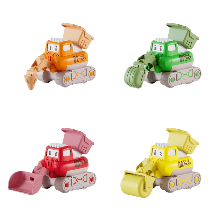 Construction Vehicle Play Set for Children - MiniBuilders-4 Pack-State of Style