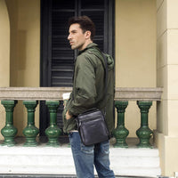 Genuine Leather Crossbody Messenger Bag – Corvin