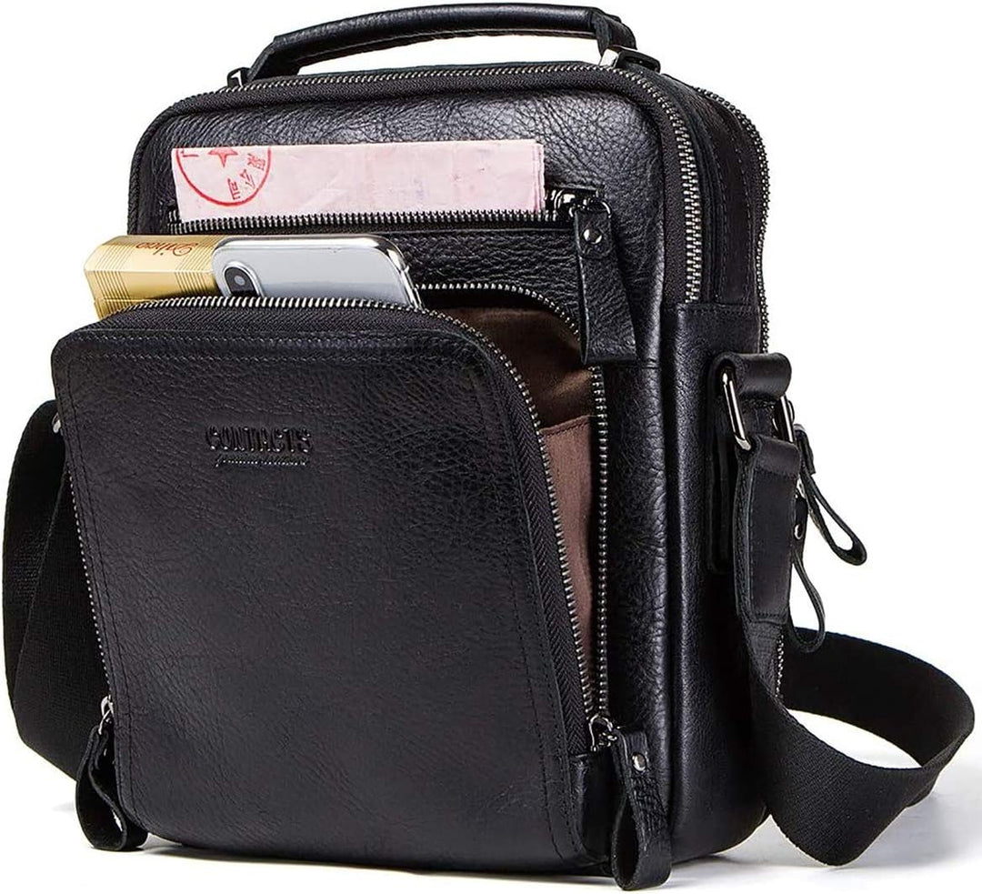 Genuine Leather Crossbody Messenger Bag – Corvin
