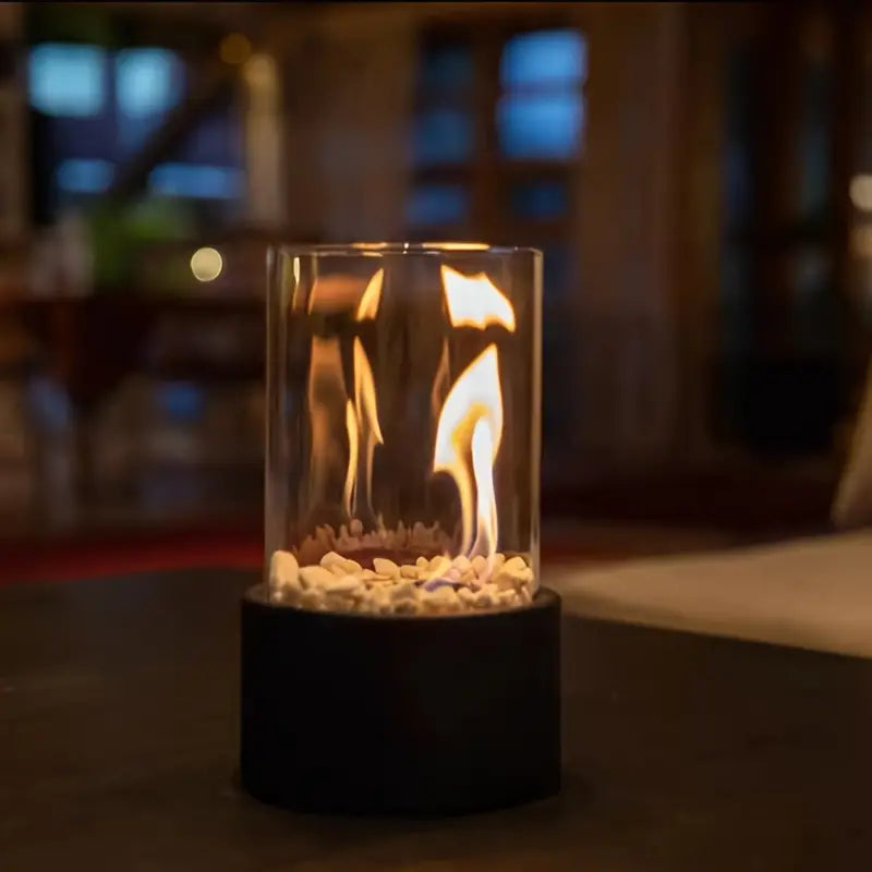 Contemporary Portable Fire Source - GlowFlicker-State of Style